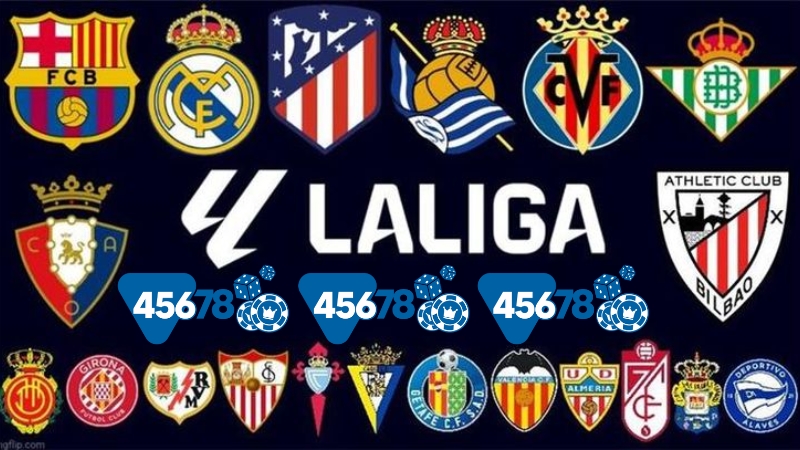 Bảng xếp hạng La Liga trên trang 45678s.fun