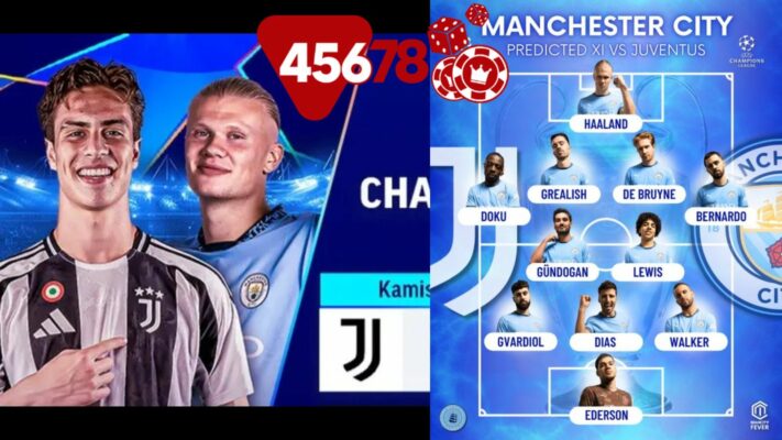 Trận đấu gay cấn giữa Juventus vs Manchester City trên trang 45678